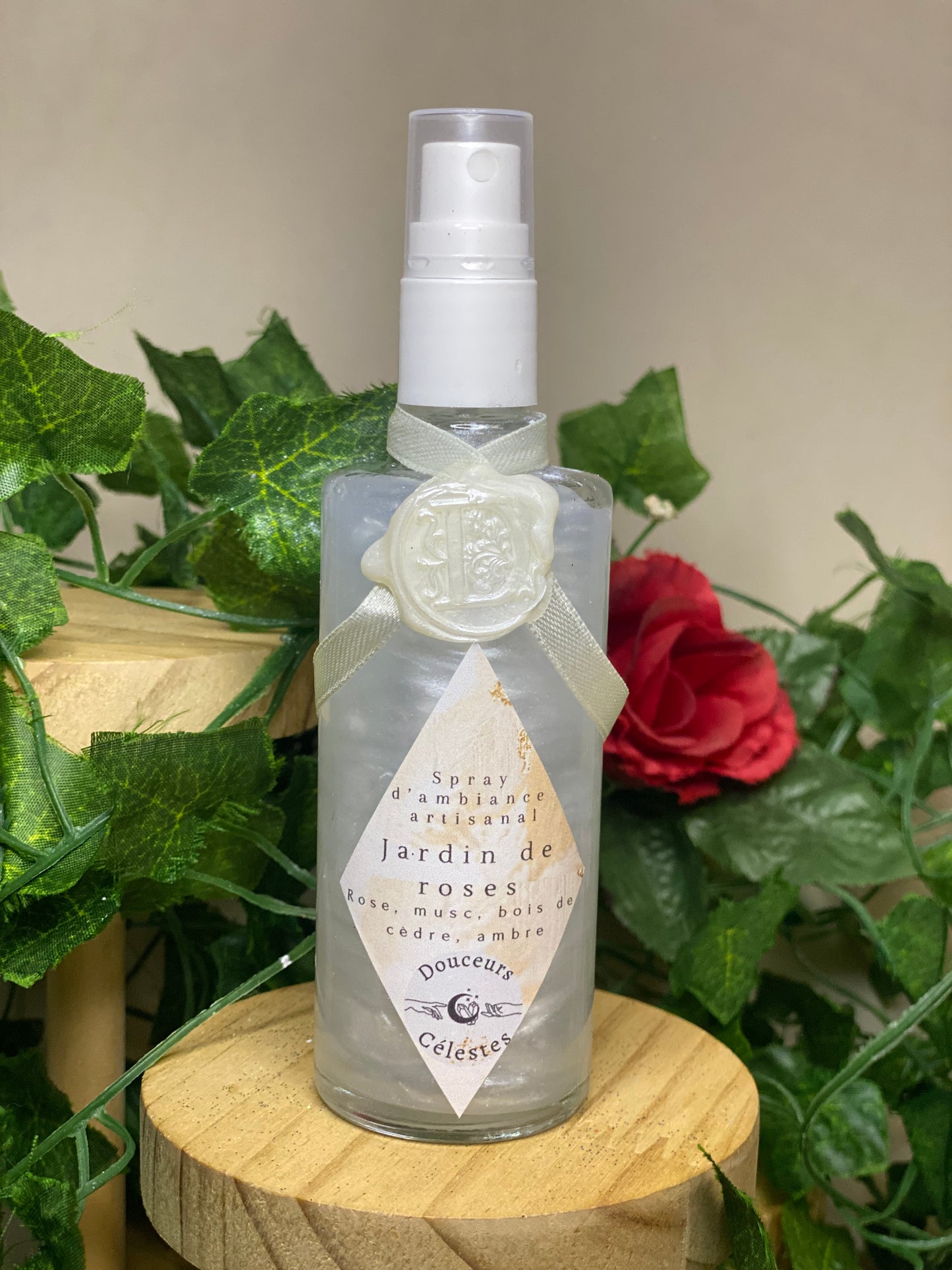 Spray d'ambiance artisanal ' Jardin de roses '