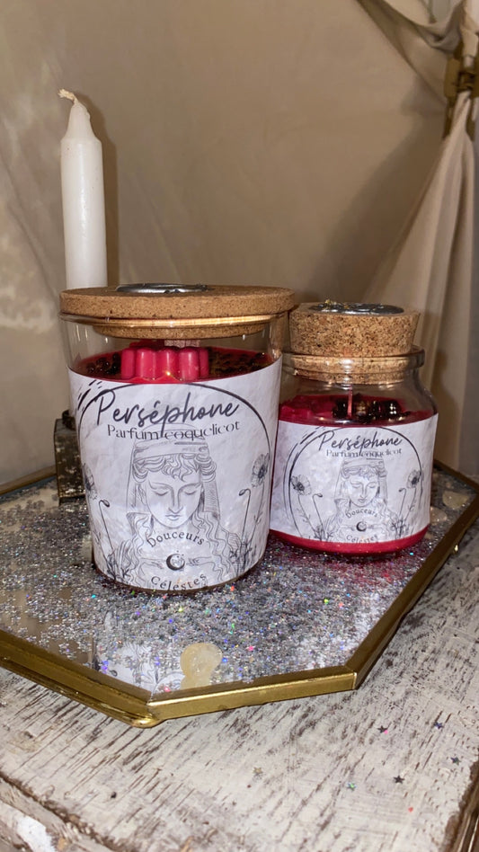 Bougie artisanale Perséphone parfum coquelicot