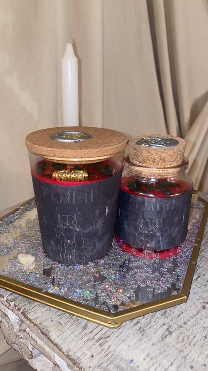 Bougie artisanale Freyja parfum cerise noir