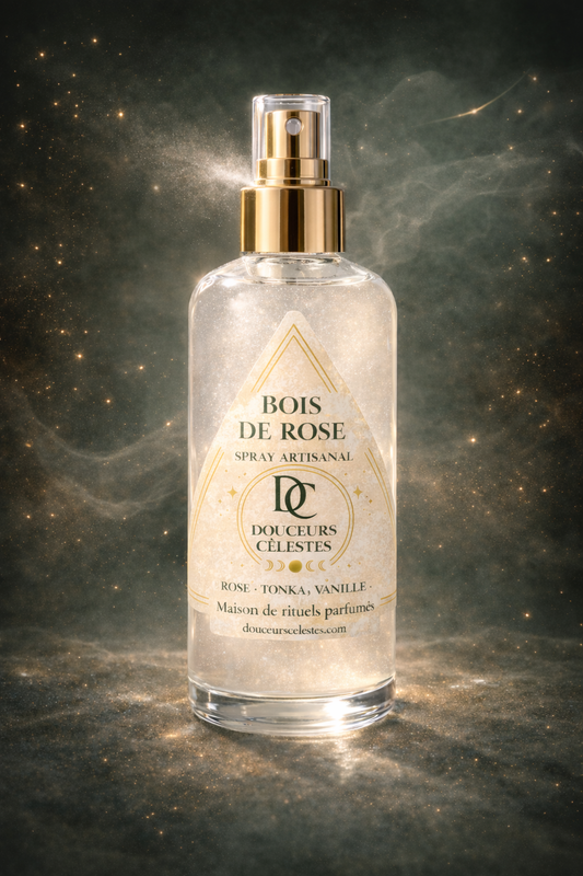 Spray parfumé artisanal parfum Bois de rose